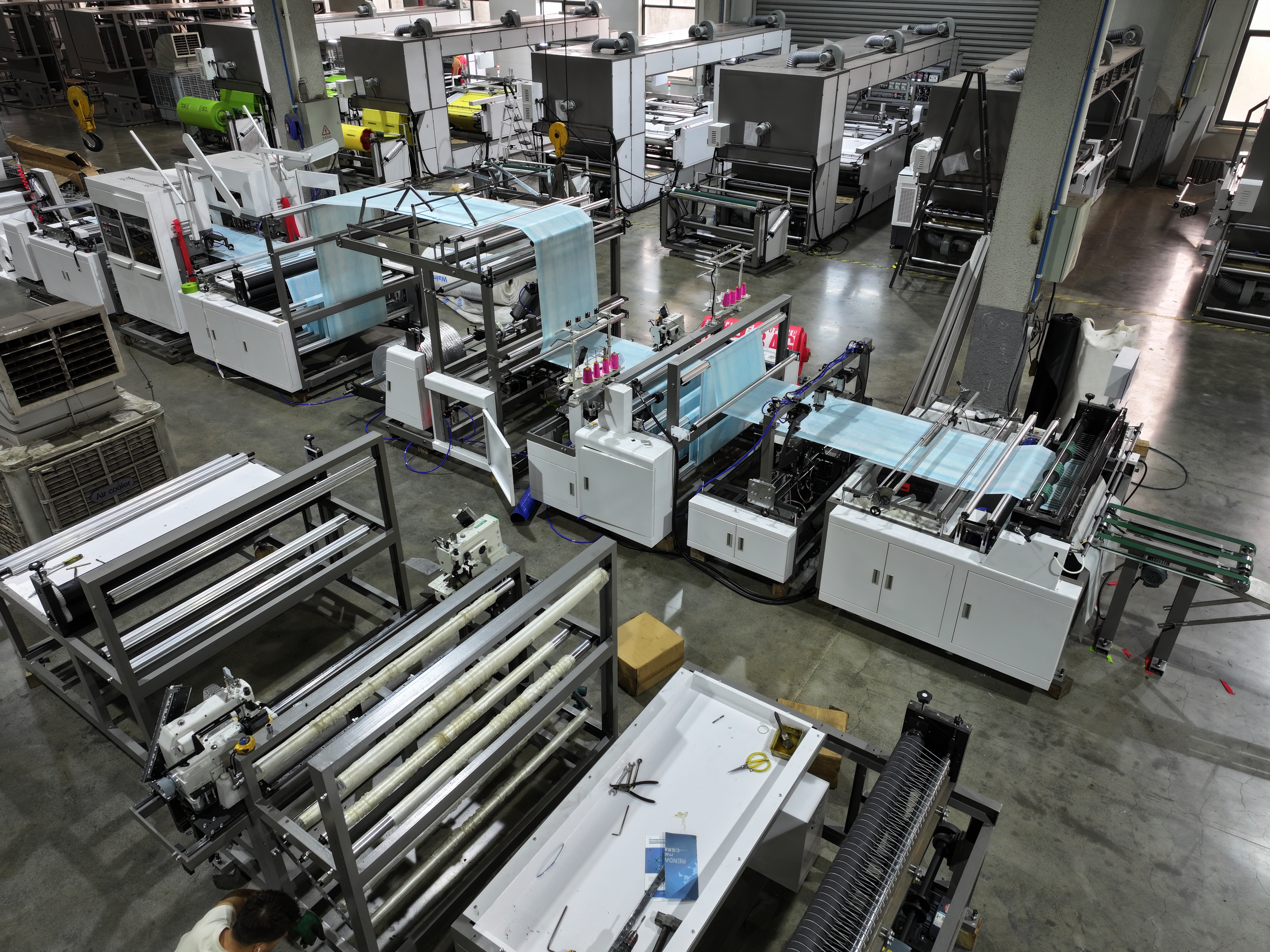 Machine de couture et de découpe de couture à double côté ONL-XG1200 non tissée