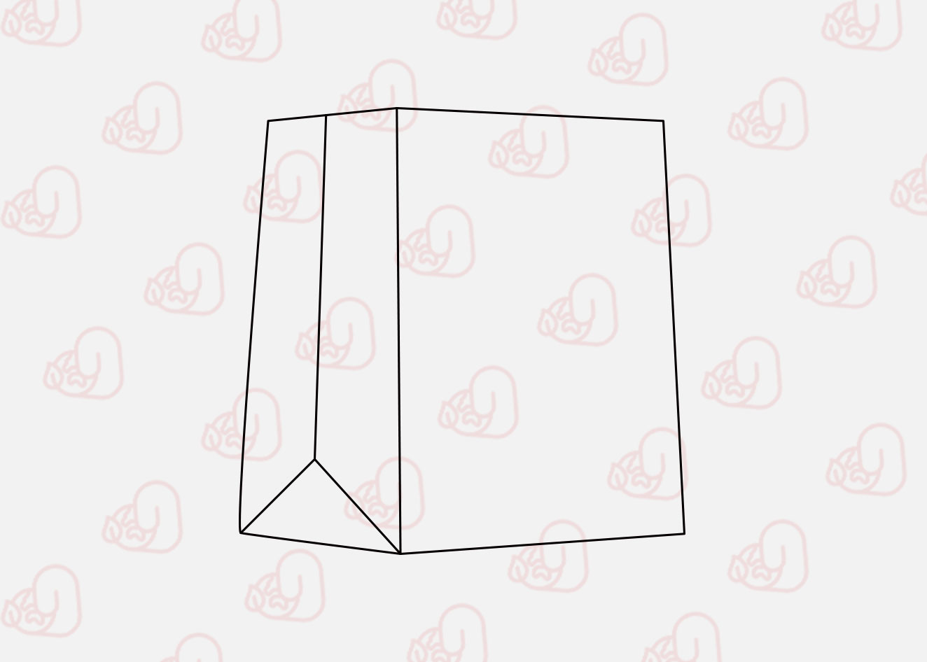 Modèles de sacs en papier à fond carré