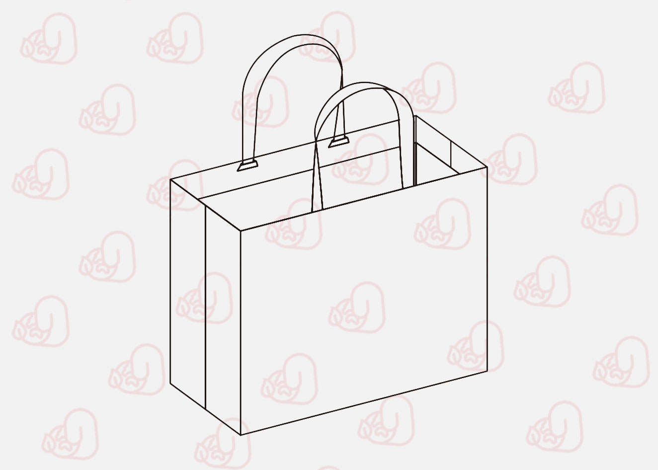 Sac en papier de luxe sans plis