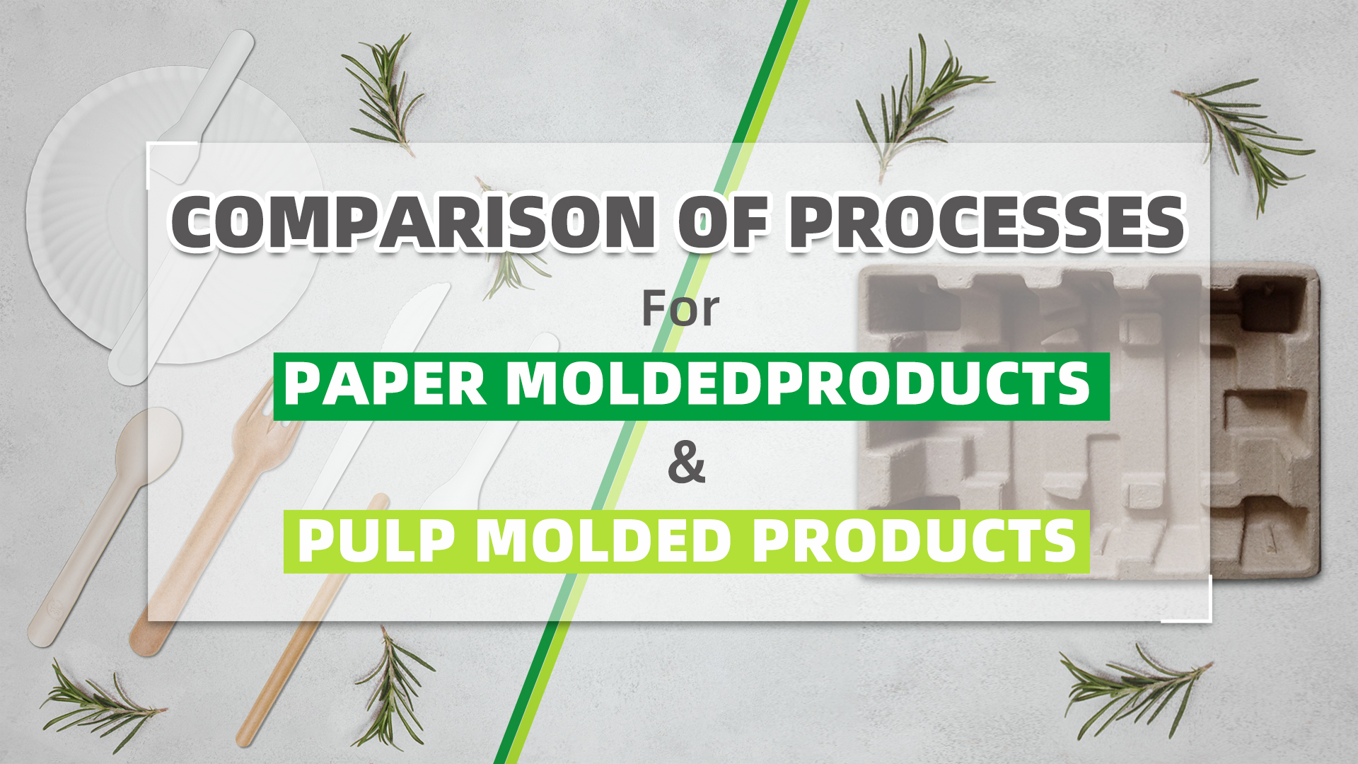 Comparaison des processus pour les produits moulés en papier et les produits moulés en pâte à papier