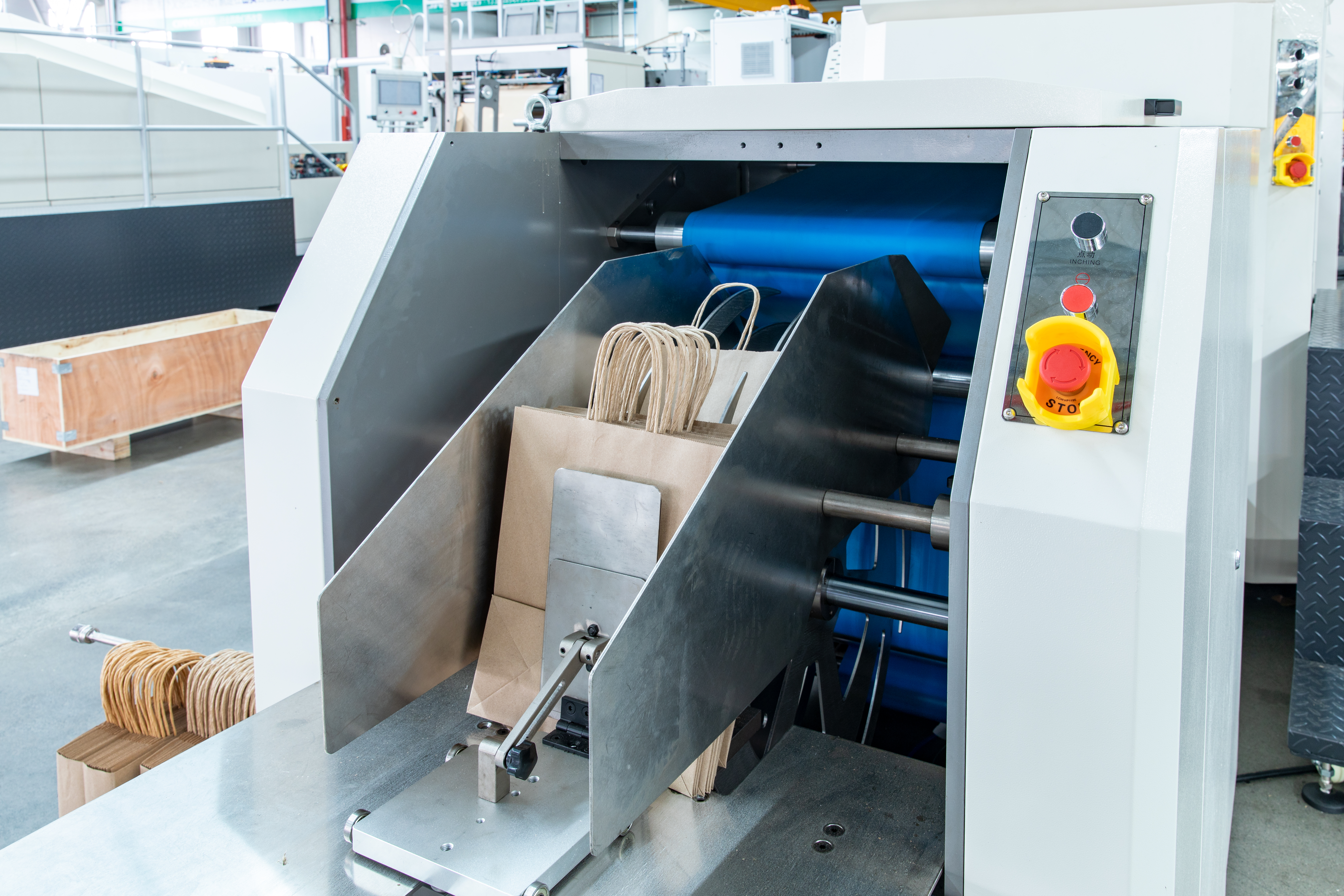 Machine de sac en papier enroulé à fond carré (sans poignée) 