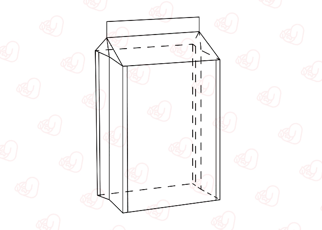 Modèles de sacs à pochette à joint latéral quadruple