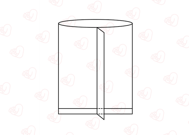 Pochette à joint central (sac d\'oreiller)