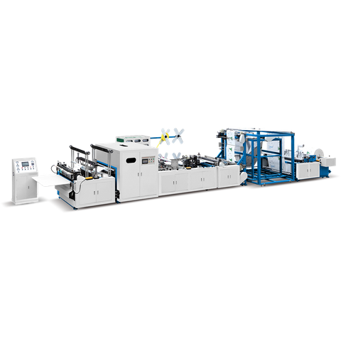 Machine de fabrication de sacs non tissés 5 en 1 OYANG 15 XB-700/800 avec fixation de poignée en ligne