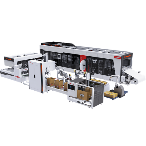 Machine automatique de fabrication de sacs non tissés TECH-26 avec poignée en ligne